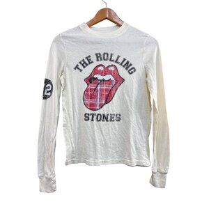 The Rolling Stones Long Sleeve Graphic Tee XS White